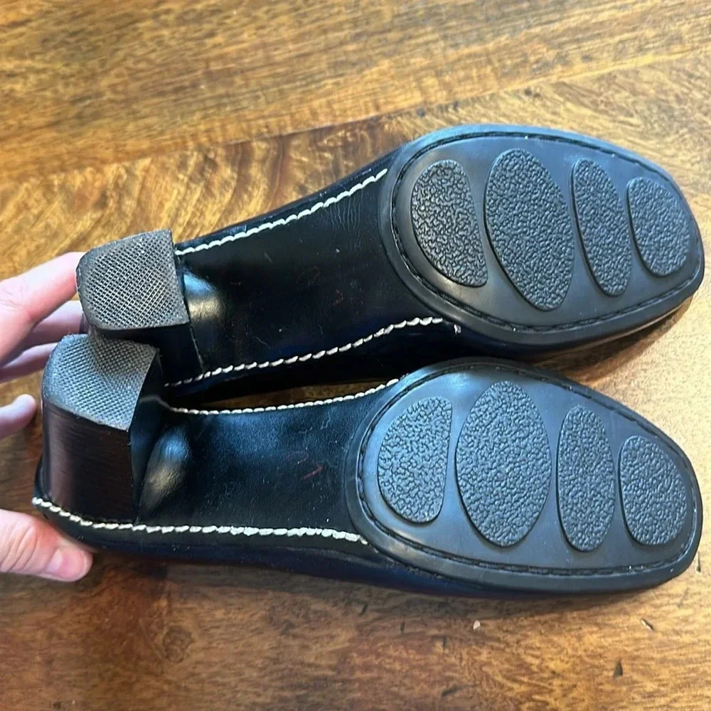 Hillard and Hanson block heel leather shoes Size 7.5 - Picture 4 of 6